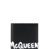 Alexander McQueen paint-effect logo wallet