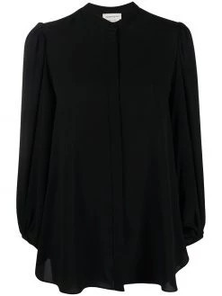Alexander McQueen draped sleeves buttoned blouse
