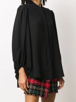 Alexander McQueen draped sleeves buttoned blouse