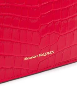 Alexander McQueen Skull crocodile-effect crossbody bag