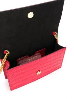 Alexander McQueen Skull crocodile-effect crossbody bag