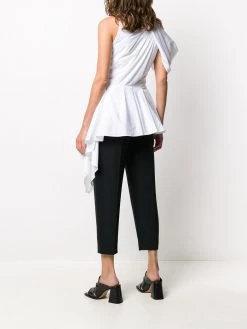 Alexander McQueen draped asymmetric top