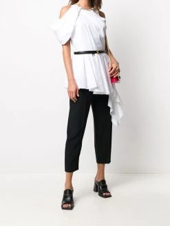 Alexander McQueen draped asymmetric top