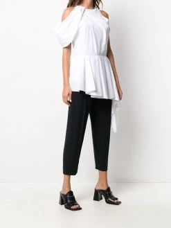 Alexander McQueen draped asymmetric top