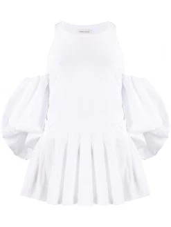 Alexander McQueen puff-sleeve blouse