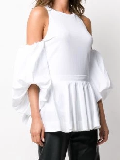 Alexander McQueen puff-sleeve blouse