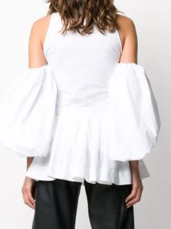 Alexander McQueen puff-sleeve blouse