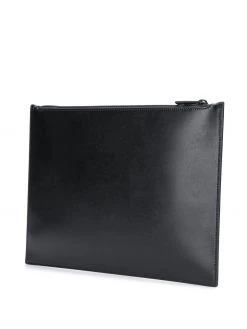 Alexander McQueen logo stripe clutch bag