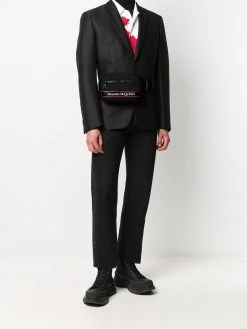 Alexander McQueen logo stripe belt bag