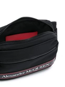Alexander McQueen logo stripe belt bag