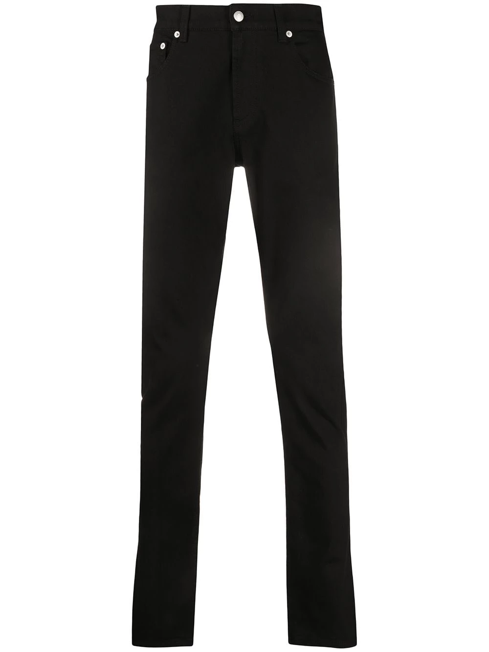 Best deal โ Alexander McQueen Embroidered logo slim fit ๐ jeans ๐ 1 Alexander McQueen embroidered logo slim-fit jeans