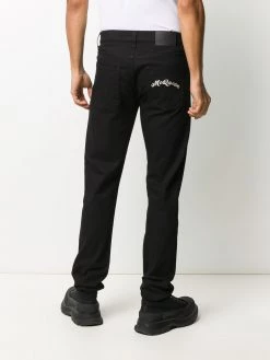 Best deal โ Alexander McQueen Embroidered logo slim fit ๐ jeans ๐ 10 Alexander McQueen embroidered logo slim-fit jeans