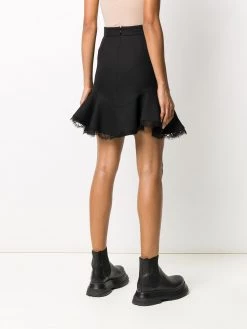 Cheapest ✨ Alexander McQueen Lace trim ruffled 👗 skirt 💯 8 Alexander McQueen lace-trim ruffled skirt