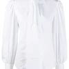 Alexander McQueen tie-neck cotton blouse