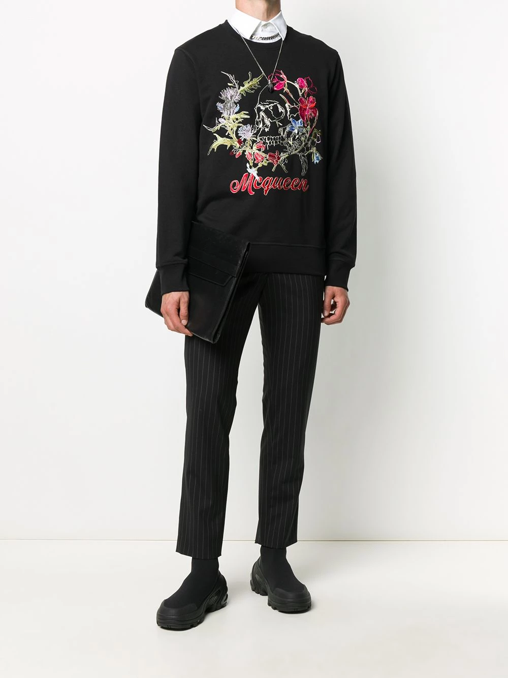 Coupon โญ Alexander McQueen Floral embroidered sweatshirt ๐ 2 Alexander McQueen floral-embroidered sweatshirt