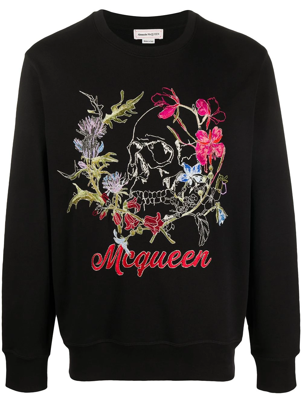 Coupon โญ Alexander McQueen Floral embroidered sweatshirt ๐ 1 Alexander McQueen floral-embroidered sweatshirt