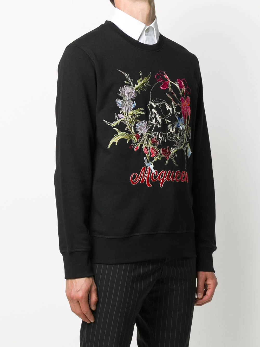 Coupon โญ Alexander McQueen Floral embroidered sweatshirt ๐ 3 Alexander McQueen floral-embroidered sweatshirt