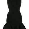 Alexander McQueen off-shoulder ribbed-knit dress