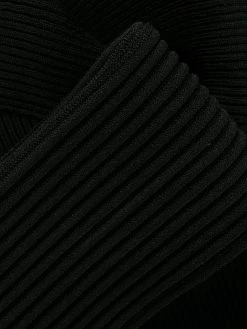 Alexander McQueen off-shoulder ribbed-knit dress