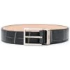 Alexander McQueen crocodile-effect Identity belt