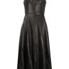 Alexander McQueen bustier top flared midi dress
