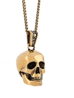 Alexander McQueen skull pendant choker necklace