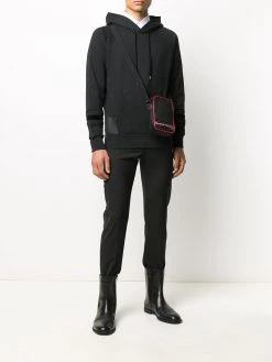 Alexander McQueen logo-print messenger bag