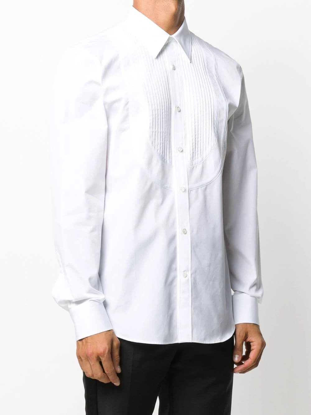 Best deal โจ Alexander McQueen Pleated bib front ๐ shirt โค๏ธ 3 Alexander McQueen pleated bib front shirt
