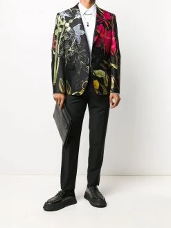Alexander McQueen pleated bib front shirt