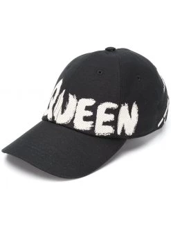 Alexander McQueen logo print baseball cap
