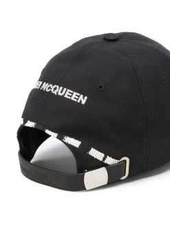 Alexander McQueen logo print baseball cap