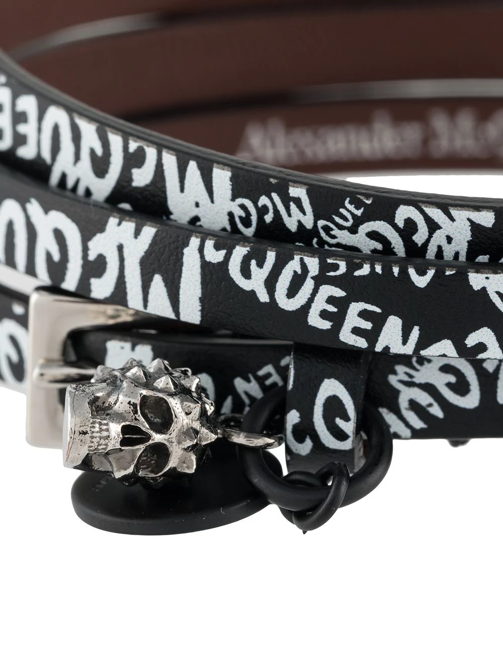 Buy ⌛ Alexander McQueen Skull graffiti print bracelet 🤩 3 Alexander McQueen Skull graffiti print bracelet