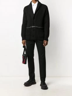 Alexander McQueen zip-detail button-up cardigan