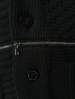 Alexander McQueen zip-detail button-up cardigan