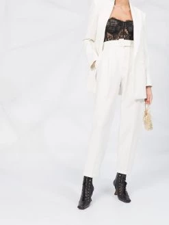 Alexander McQueen lace strapless bustier