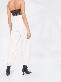 Alexander McQueen lace strapless bustier