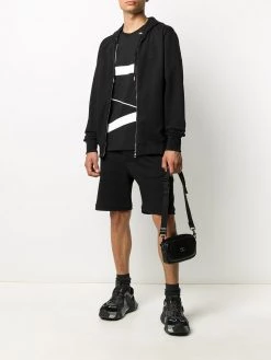 Alexander McQueen skull cotton track shorts