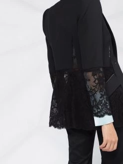 Alexander McQueen floral lace panel blazer