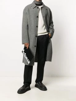 Alexander McQueen paint style logo clutch bag