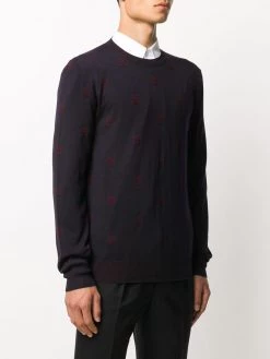 Alexander McQueen skull patterned jumper
