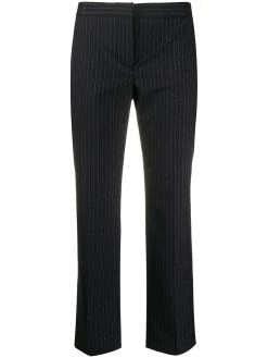 Alexander McQueen pinstripe print cropped trousers