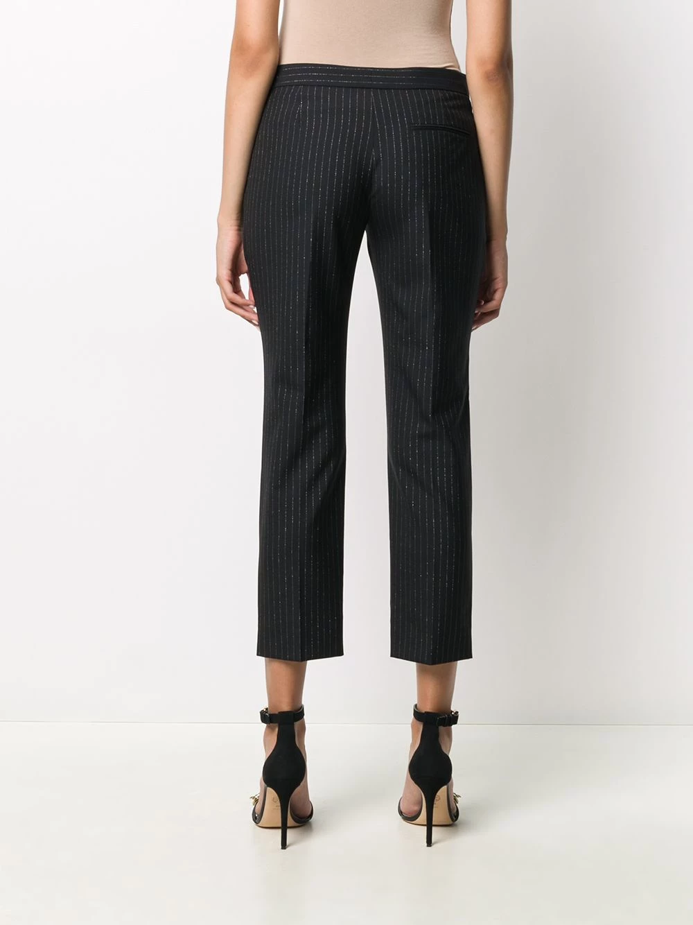 Outlet ๐ Alexander McQueen Pinstripe print cropped trousers โค๏ธ 4 Alexander McQueen pinstripe print cropped trousers
