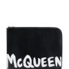 Alexander McQueen logo-print document holder
