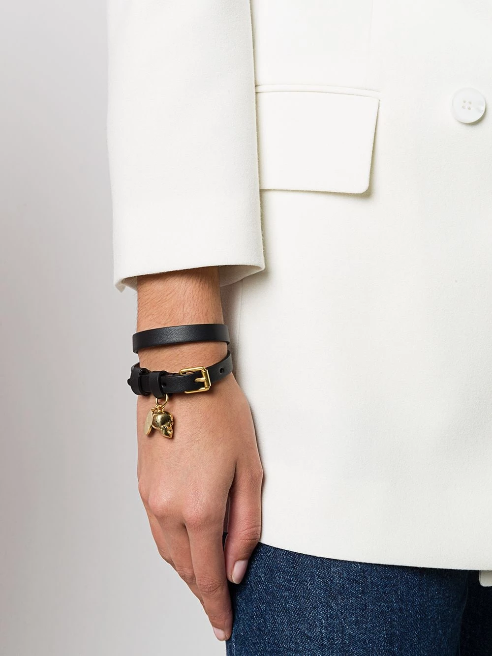 Promo ✔️ Alexander McQueen Skull charm wrap bracelet 🔔 2 Alexander McQueen skull charm wrap bracelet