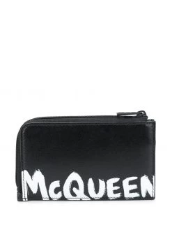 Alexander McQueen Graffiti logo cardholder