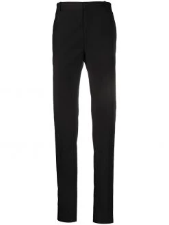 Alexander McQueen velvet stripe tailored trousers