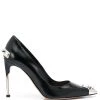 Alexander McQueen Punk Stud leather pumps
