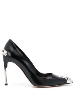 Alexander McQueen Punk Stud leather pumps