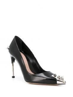Alexander McQueen Punk Stud leather pumps