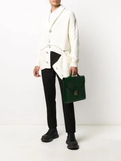 Alexander McQueen panelled zipped cardigan